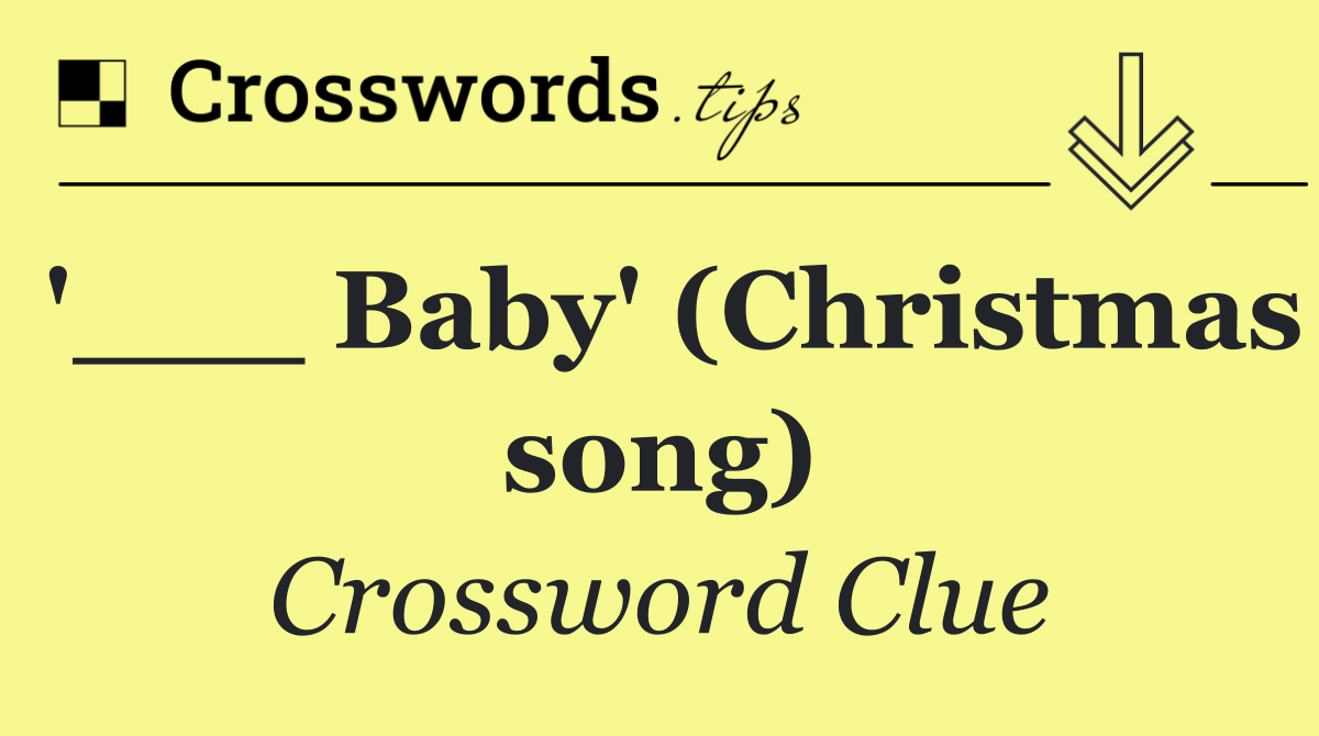 '___ Baby' (Christmas song)
