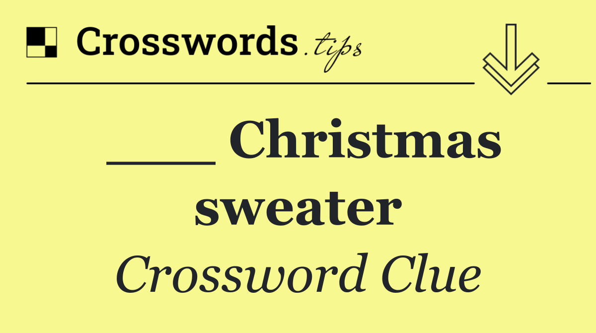 ___ Christmas sweater