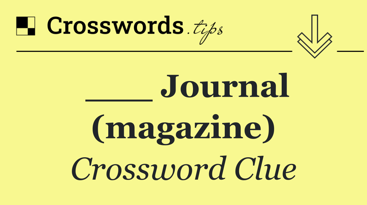 ___ Journal (magazine)