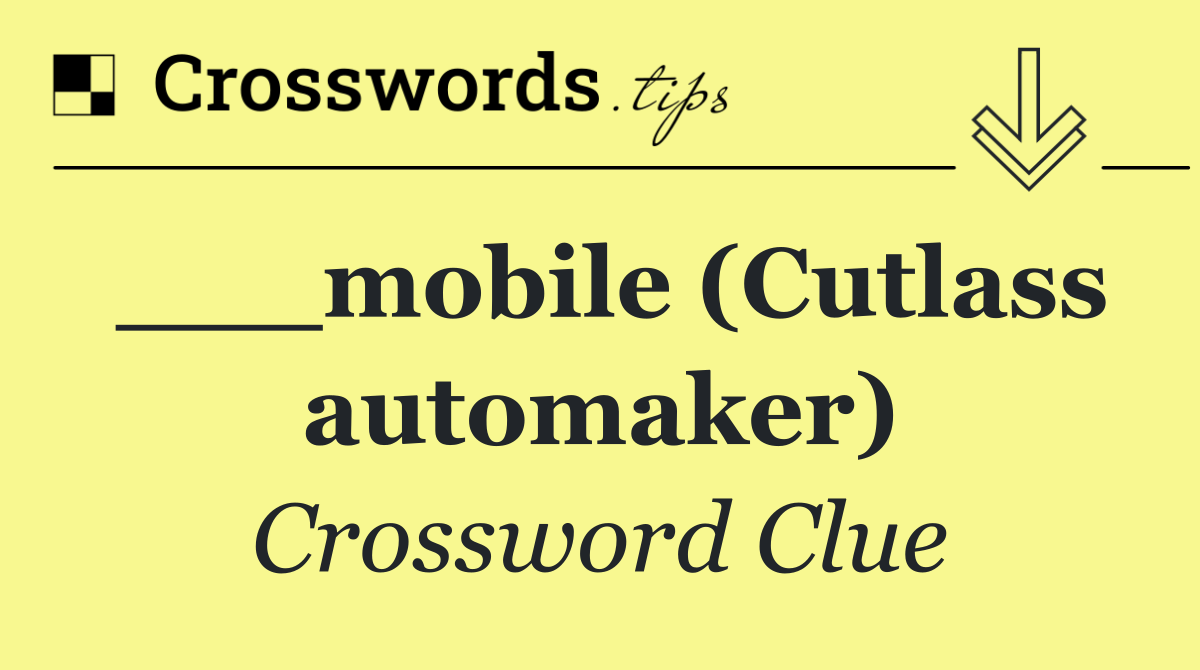 ___mobile (Cutlass automaker)