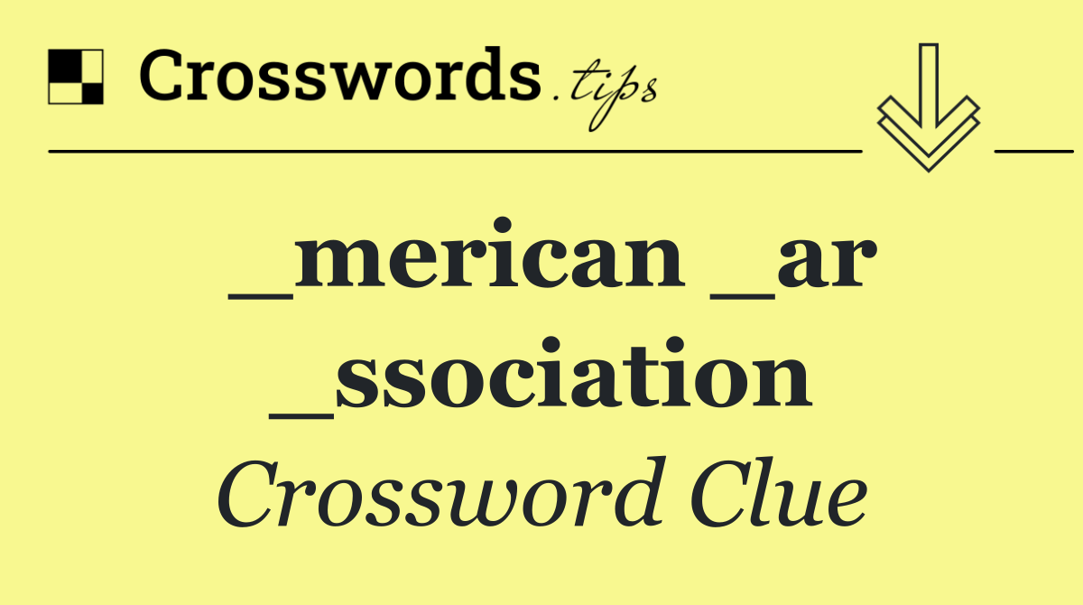 _merican _ar _ssociation