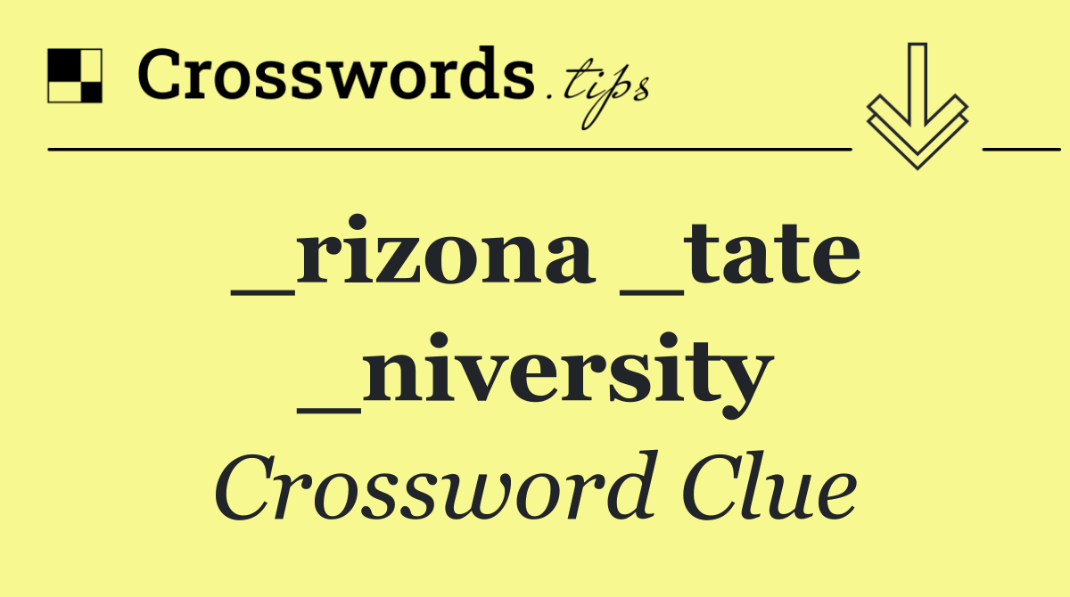 _rizona _tate _niversity