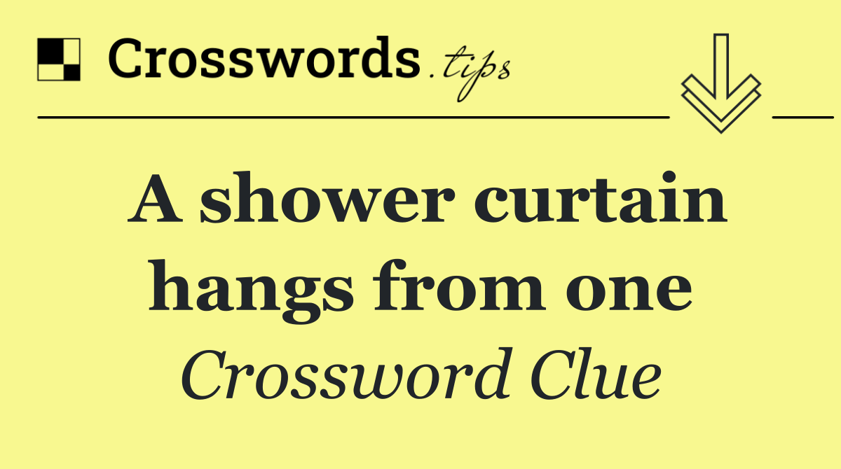 A shower curtain hangs from one