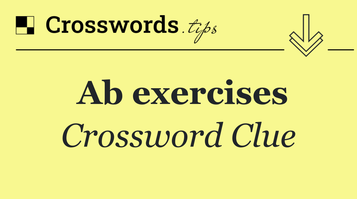 Ab exercises