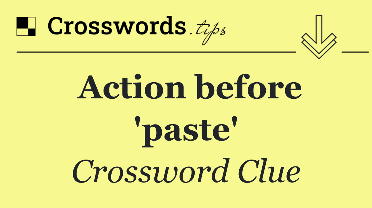 Action before 'paste'