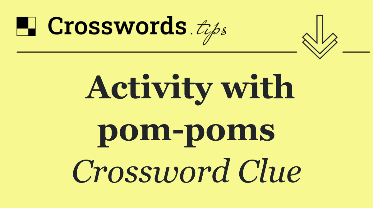 Activity with pom poms