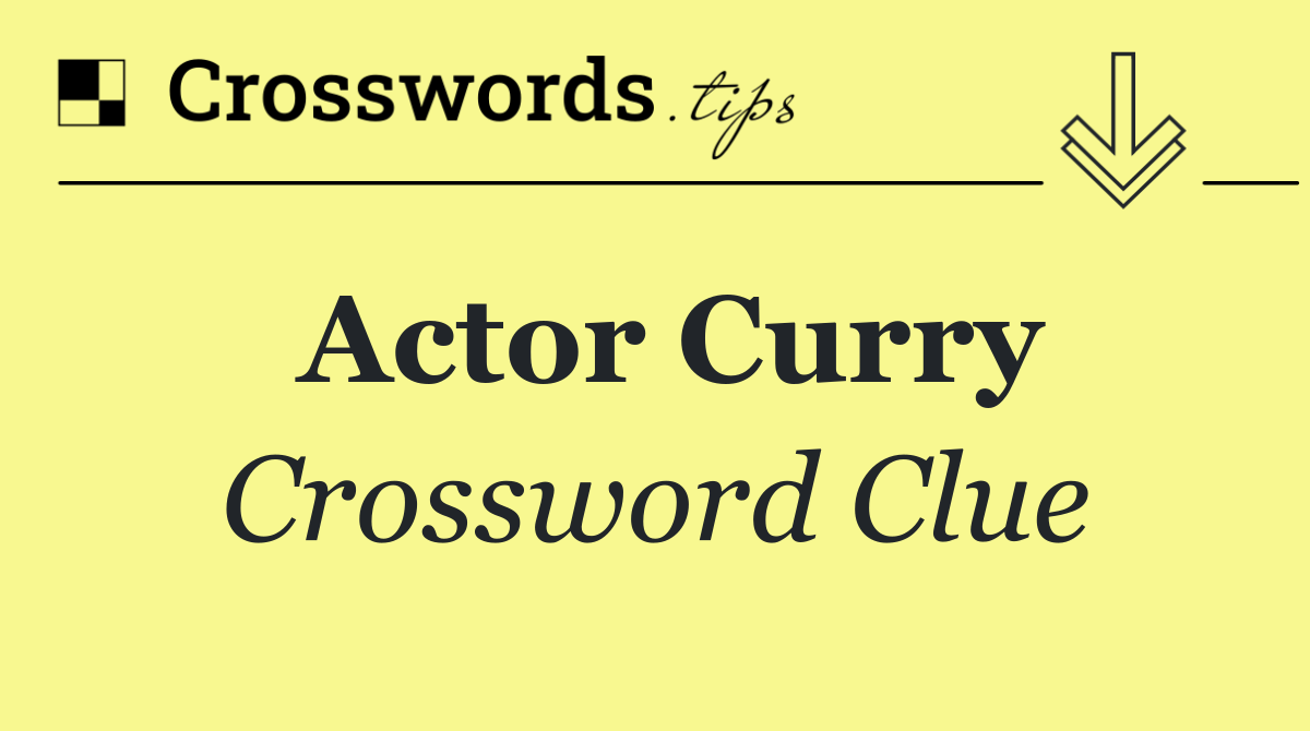 Actor Curry