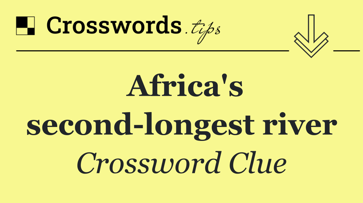 Africa's second longest river