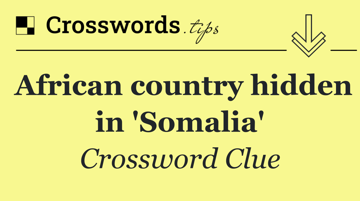 African country hidden in 'Somalia'