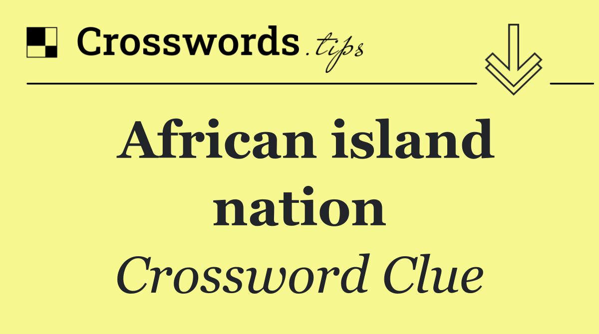 African island nation