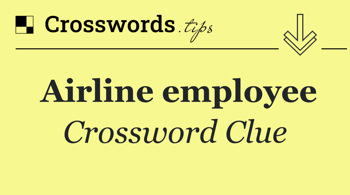 Airline employee