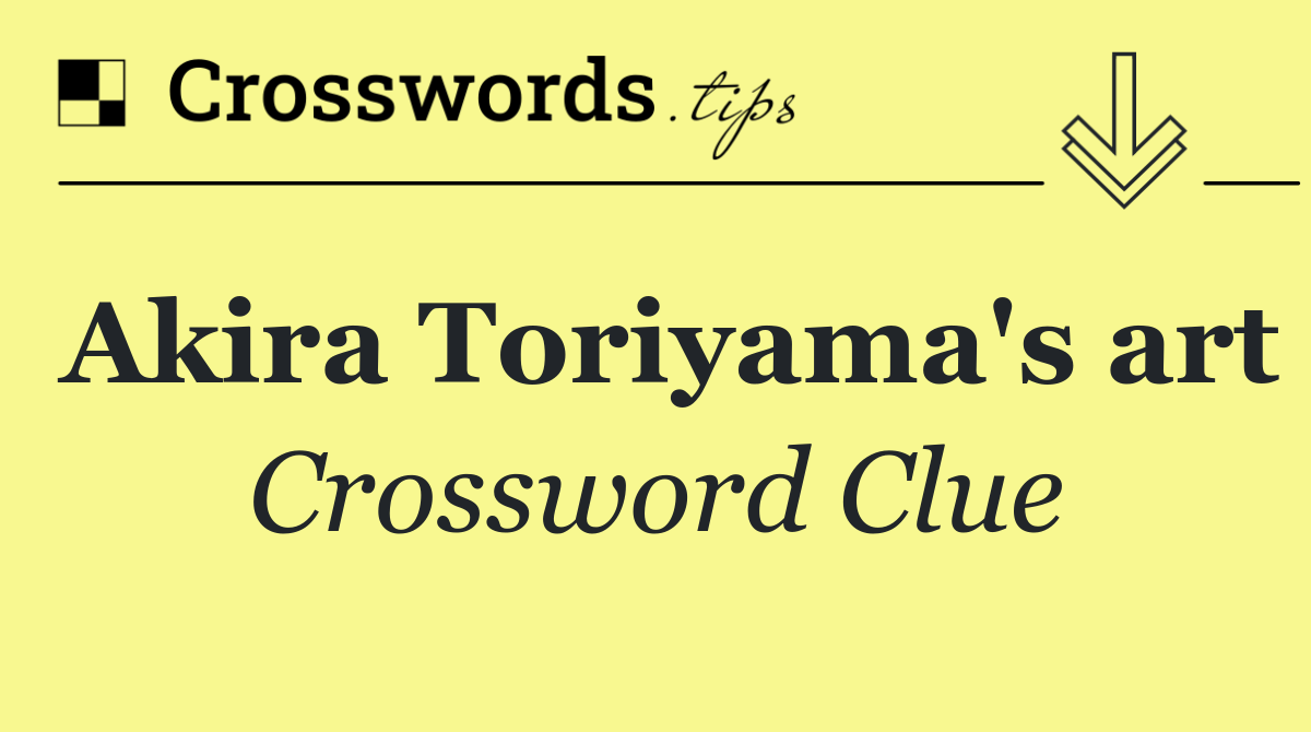 Akira Toriyama's art