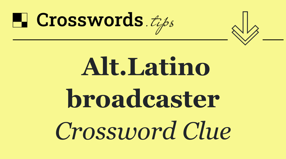 Alt.Latino broadcaster