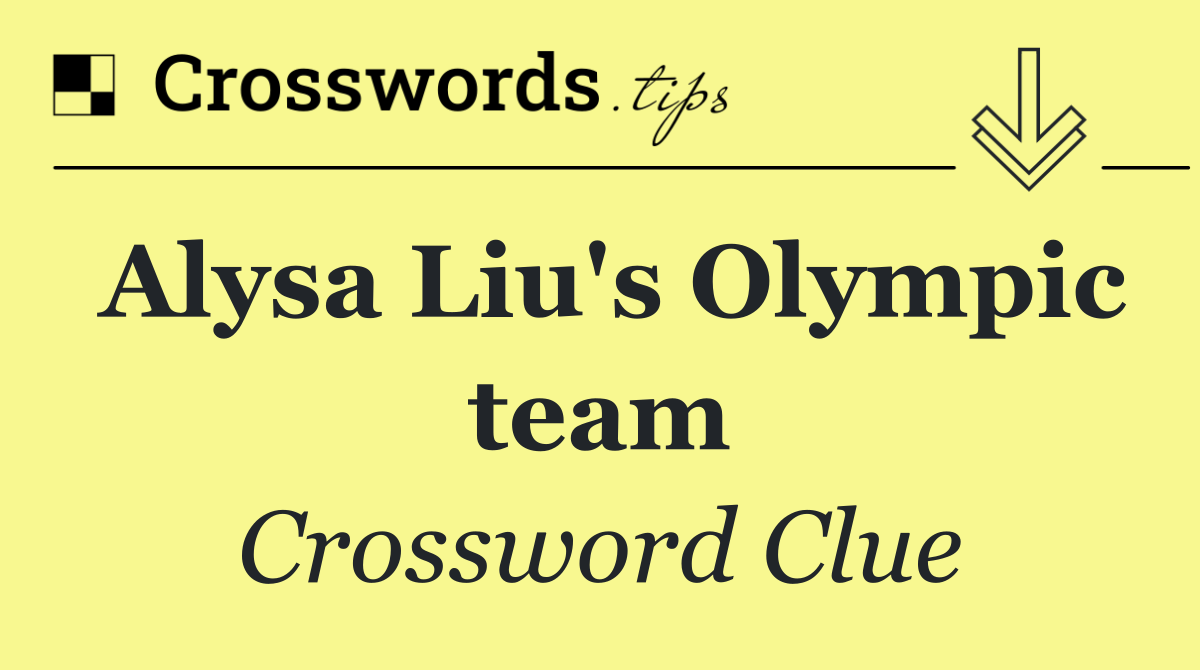 Alysa Liu's Olympic team