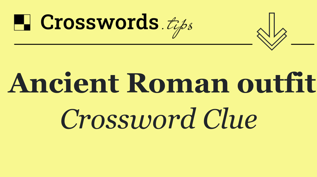 Ancient Roman outfit