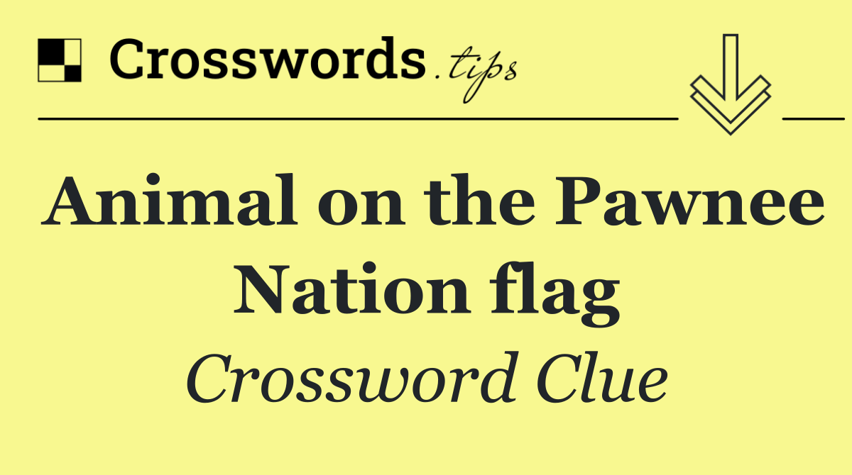 Animal on the Pawnee Nation flag