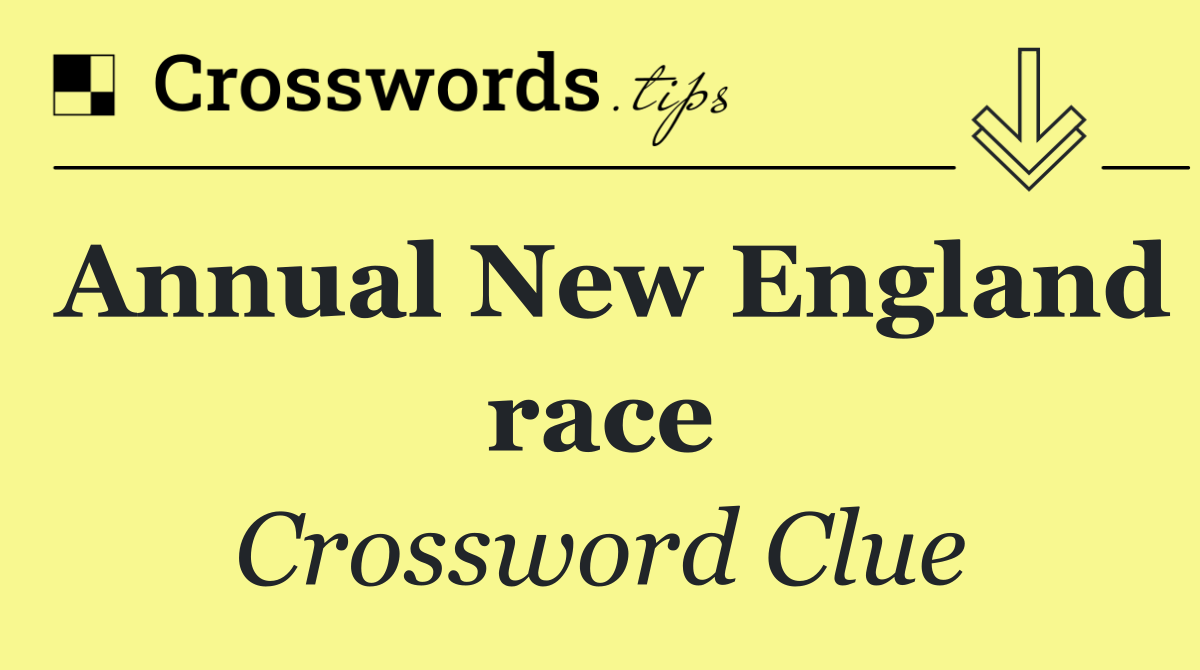 Annual New England race