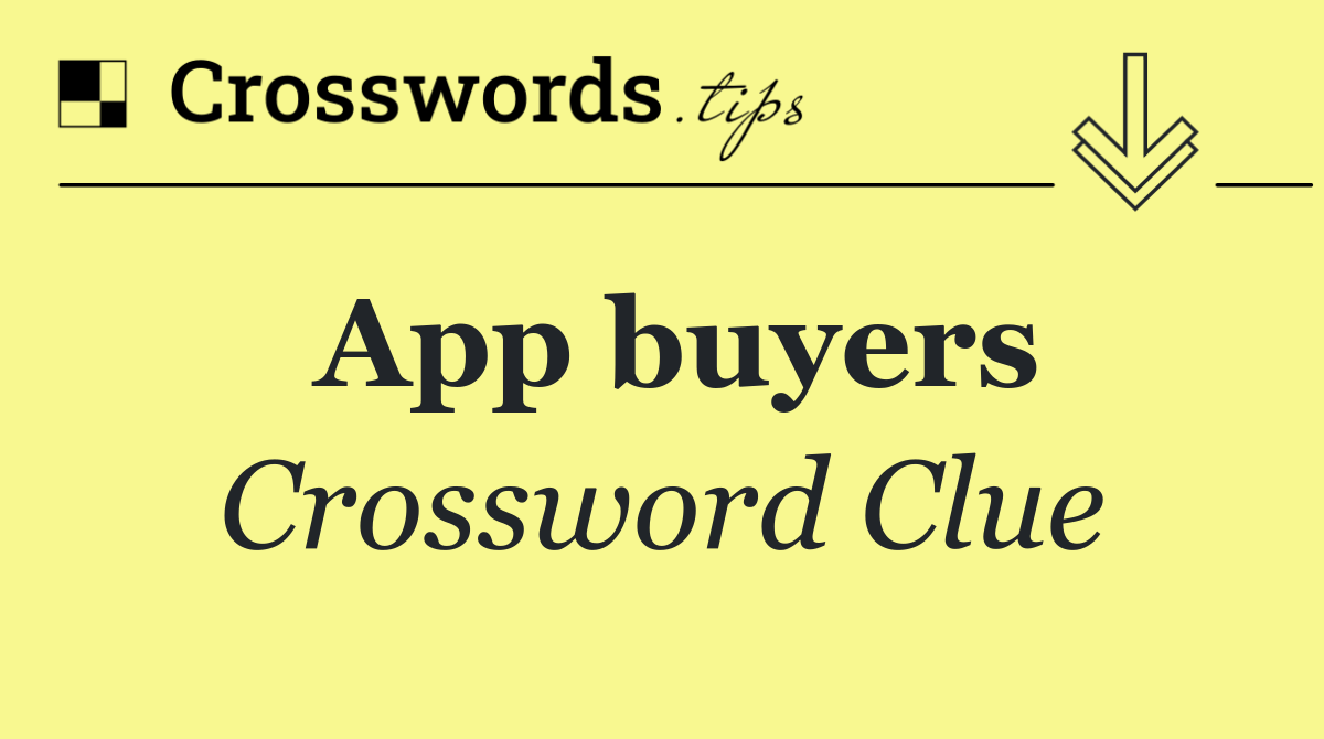 App buyers