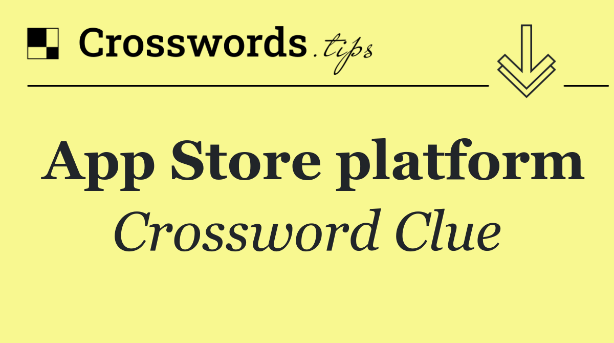 App Store platform