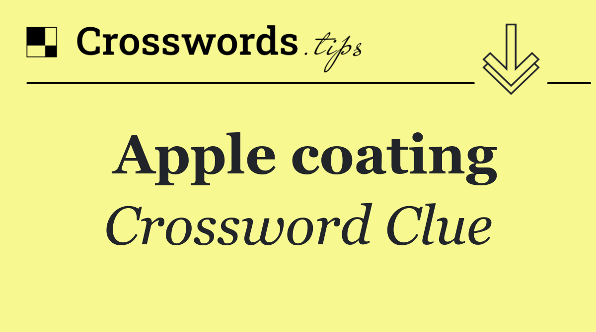 Apple coating