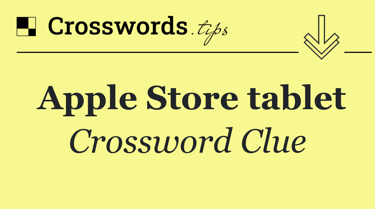 Apple Store tablet