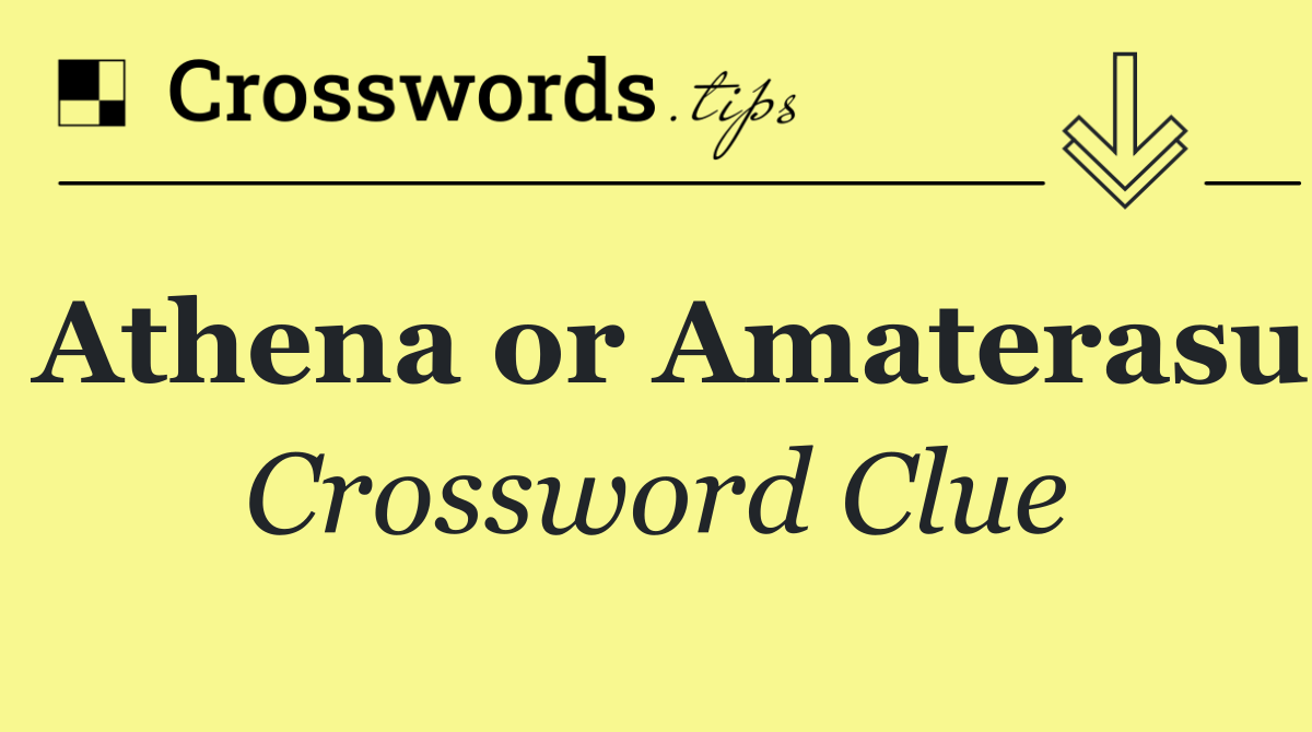 Athena or Amaterasu