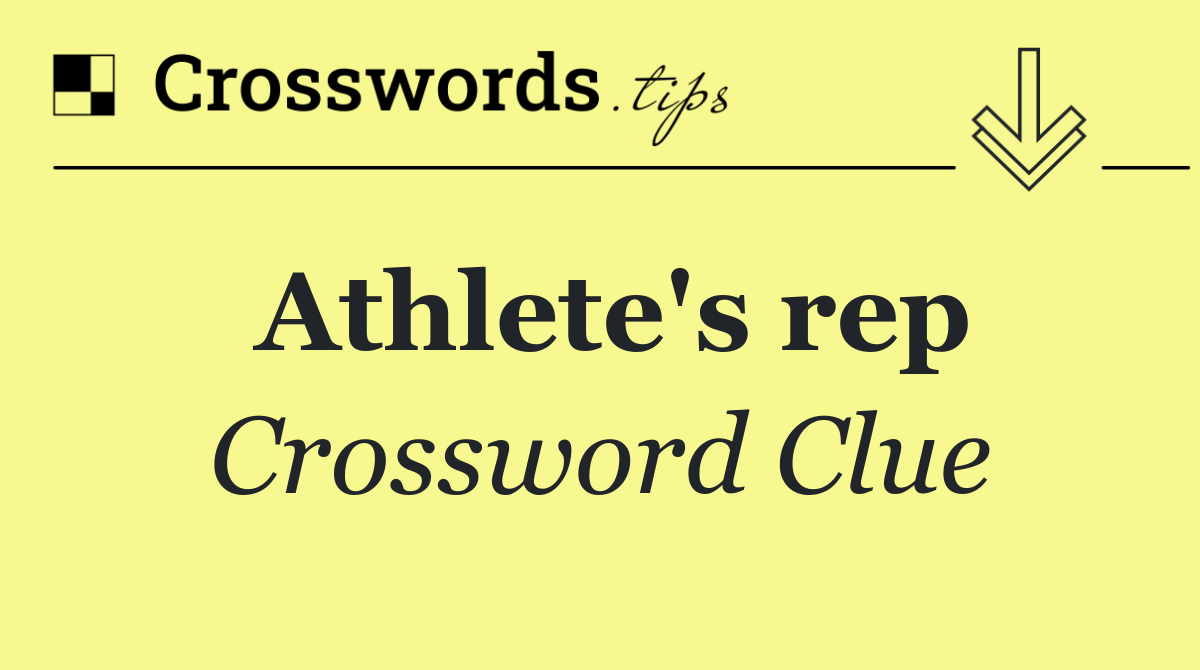 Athlete's rep