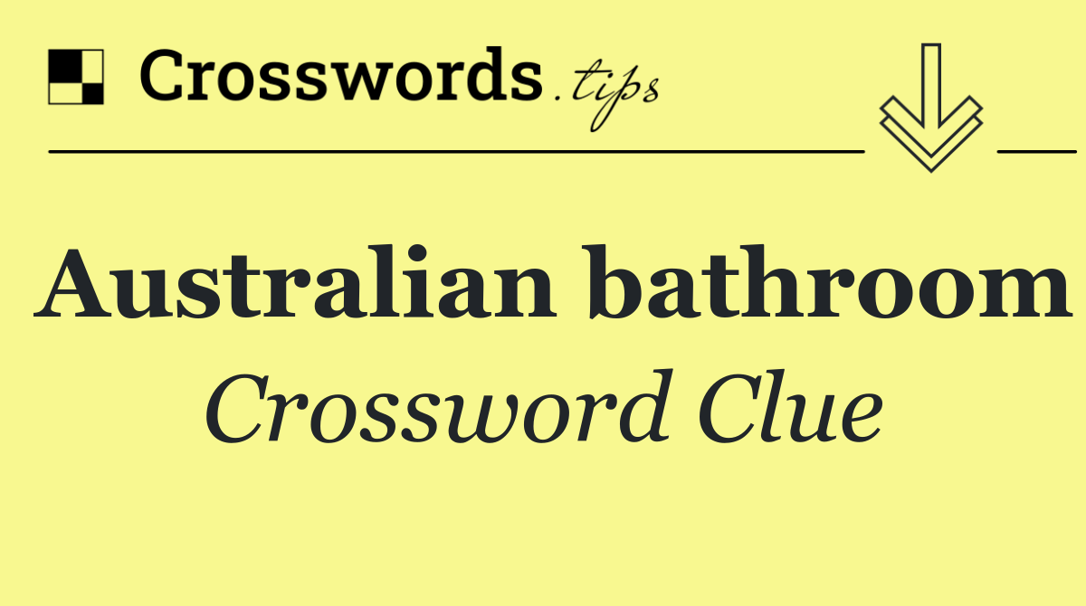 Australian bathroom