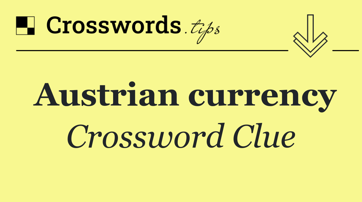 Austrian currency