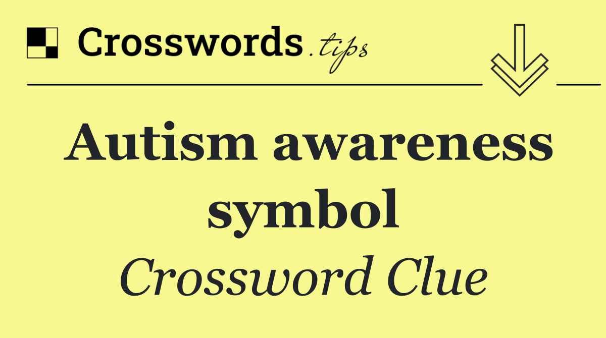 Autism awareness symbol