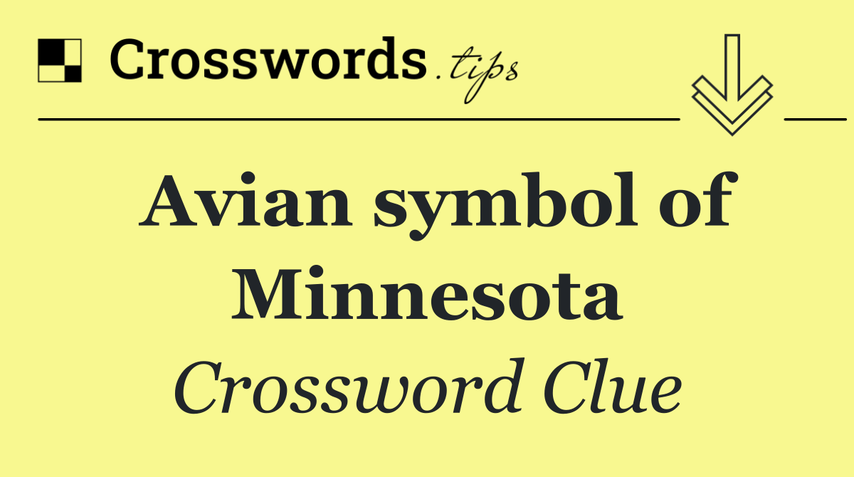 Avian symbol of Minnesota