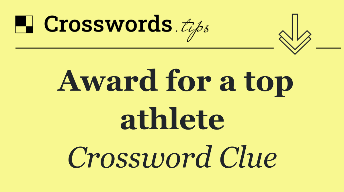 Award for a top athlete