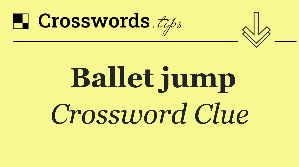 Ballet jump