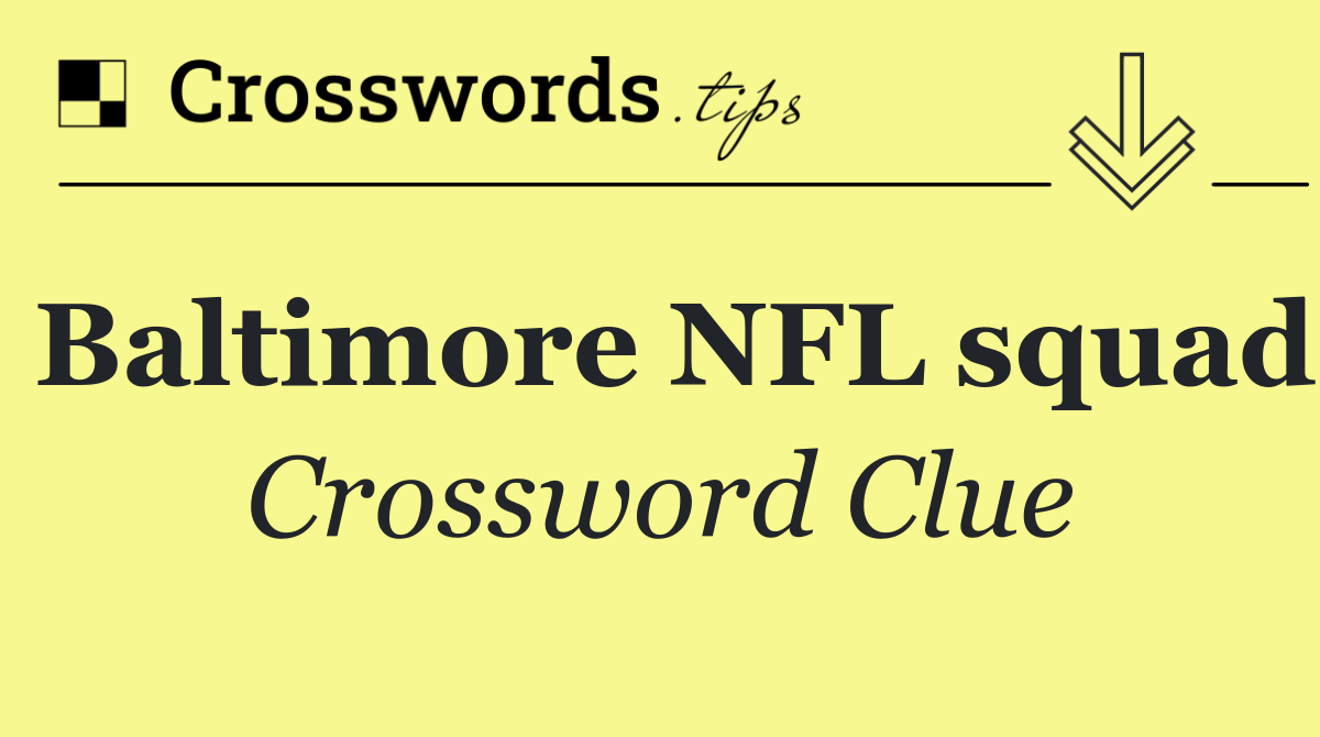 Baltimore NFL squad