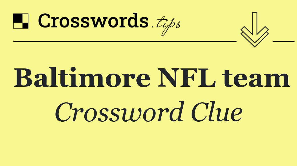 Baltimore NFL team