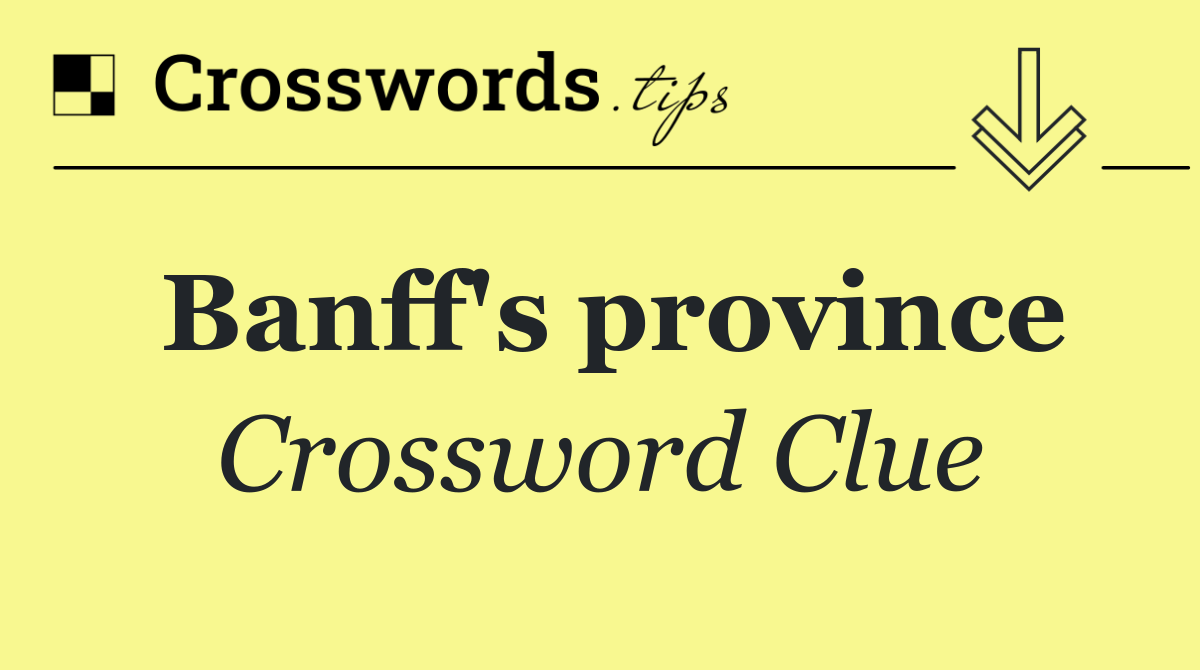 Banff's province