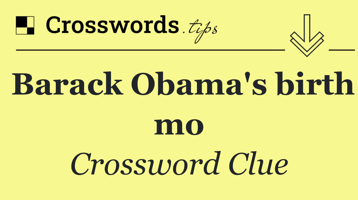 Barack Obama's birth mo