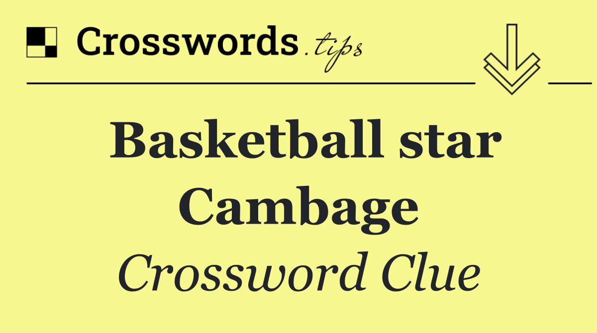 Basketball star Cambage