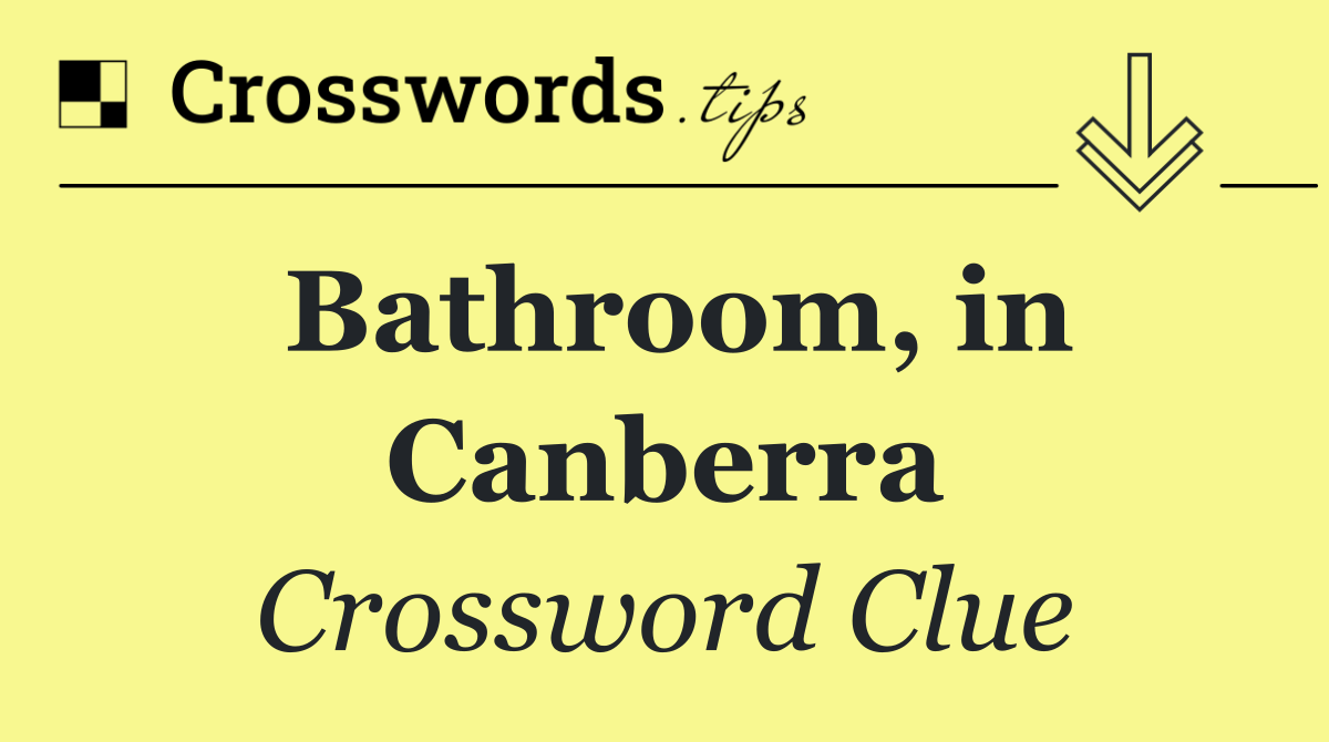 Bathroom, in Canberra