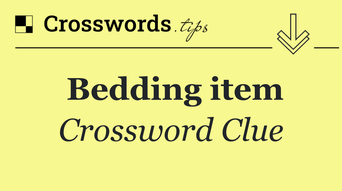 Bedding item