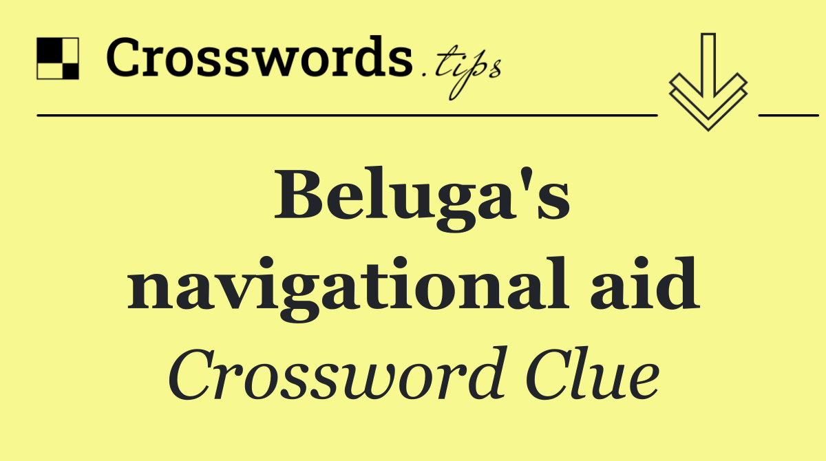 Beluga's navigational aid