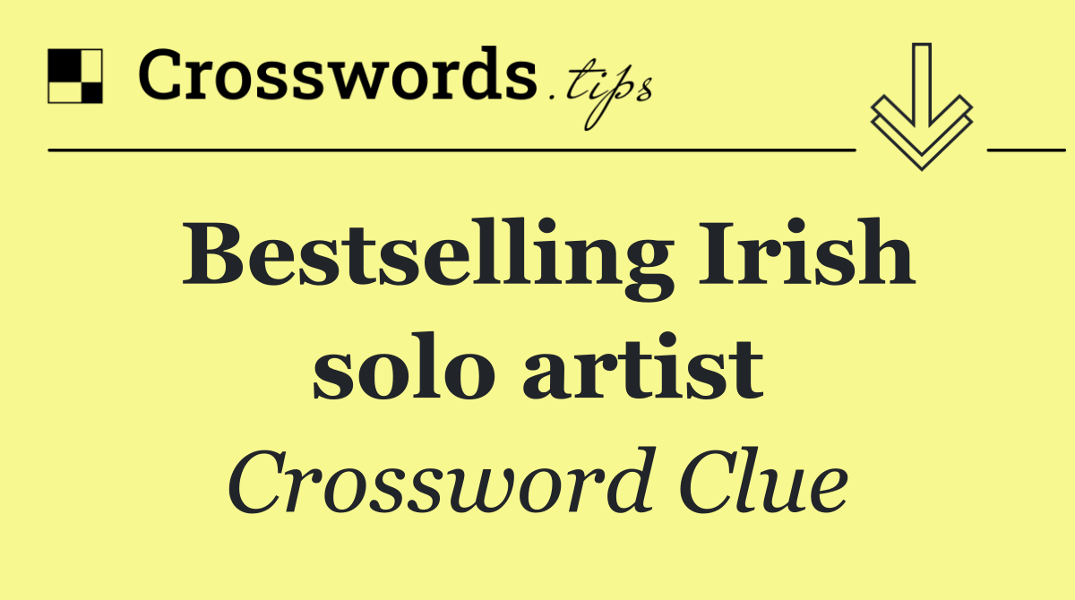 Bestselling Irish solo artist