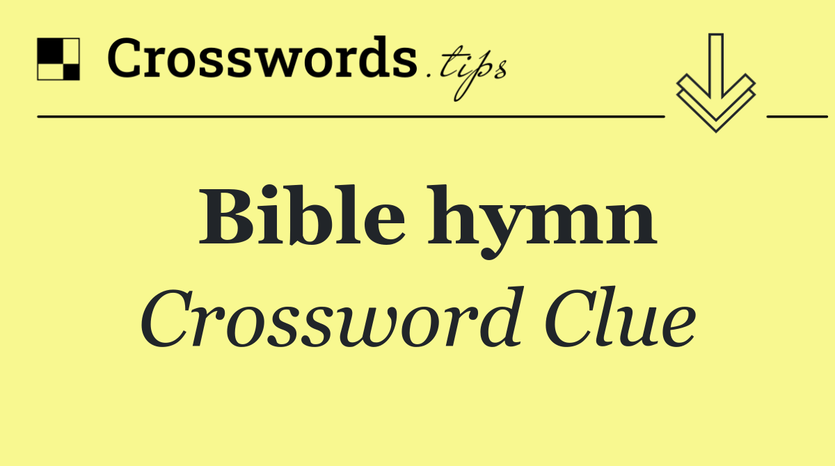Bible hymn