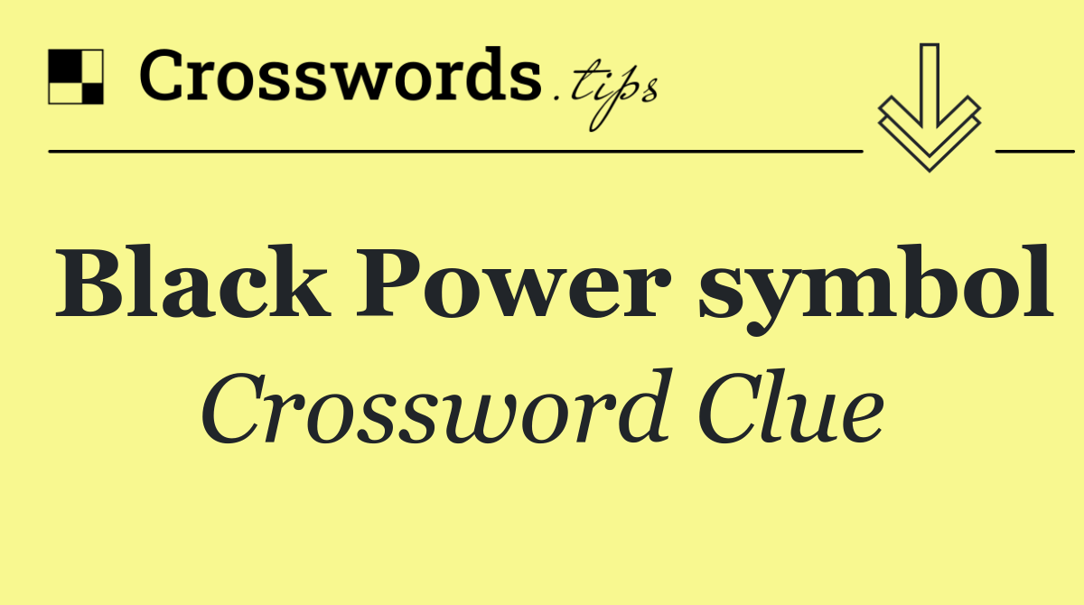 Black Power symbol