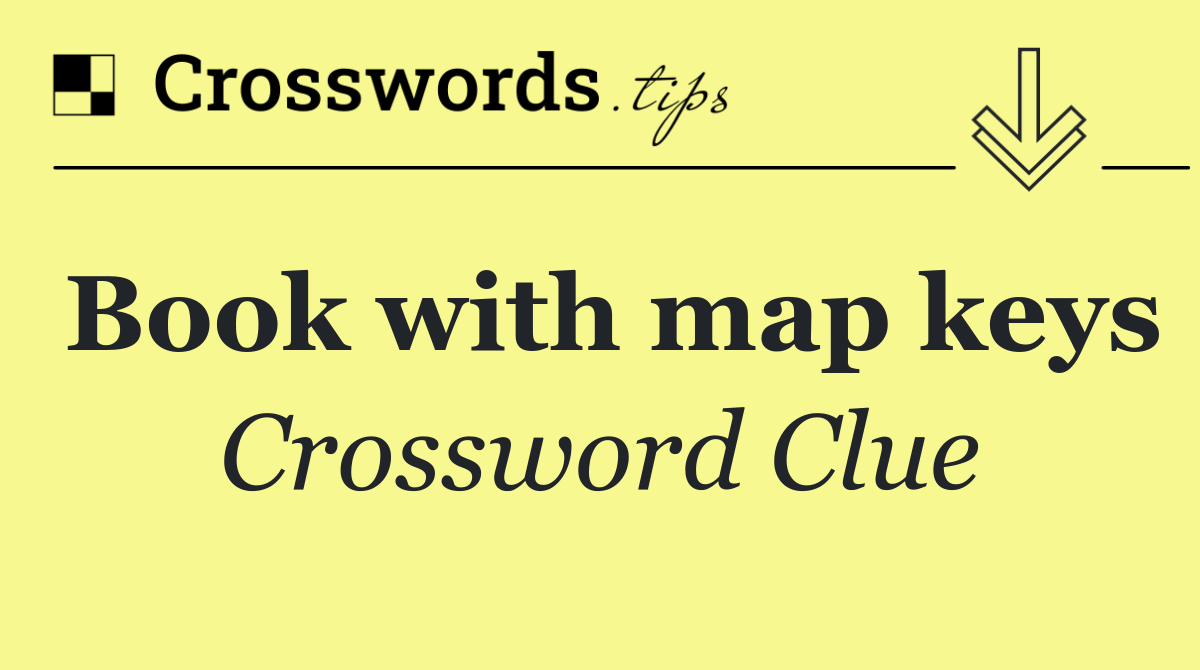 Book with map keys