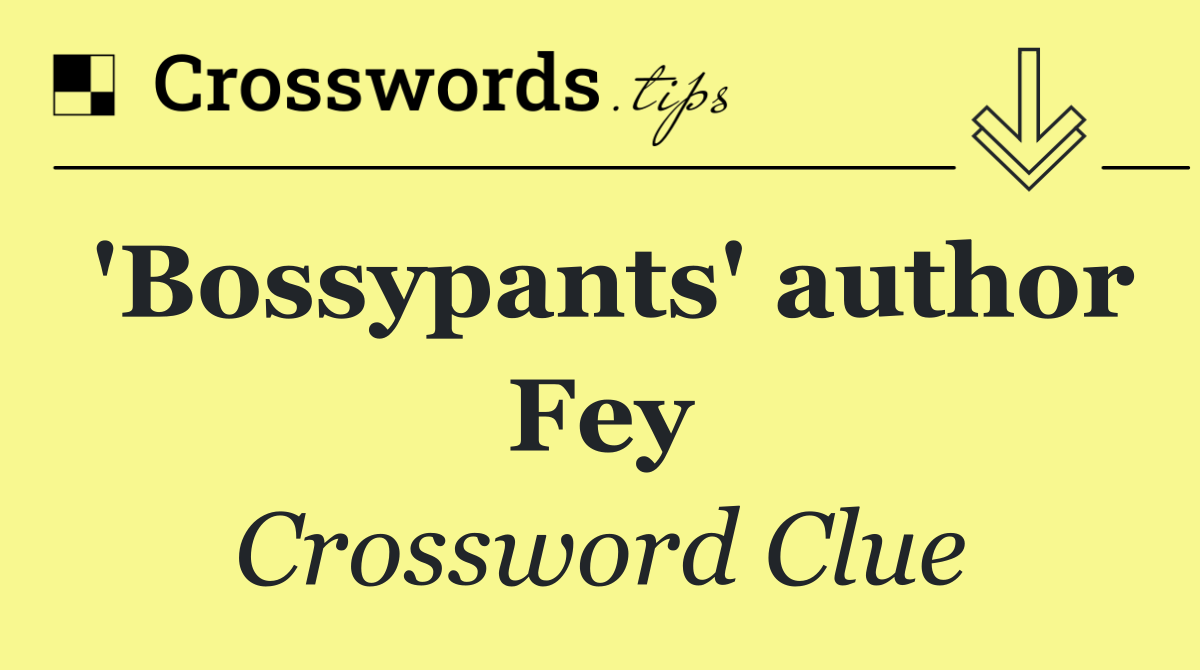 'Bossypants' author Fey