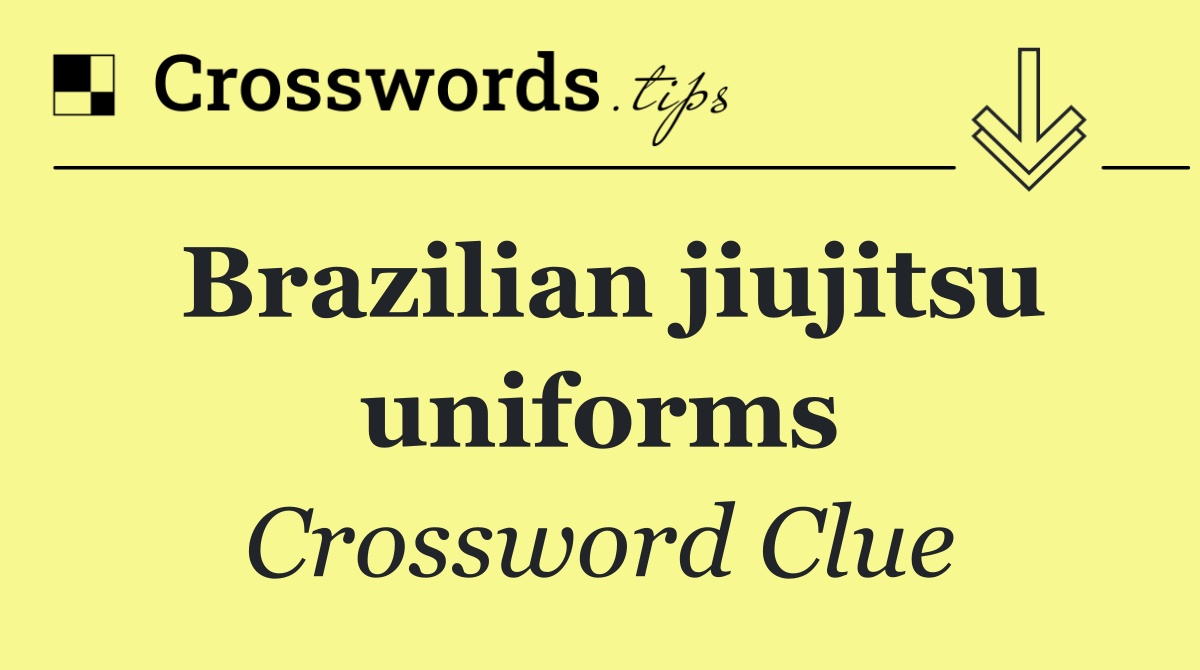 Brazilian jiujitsu uniforms