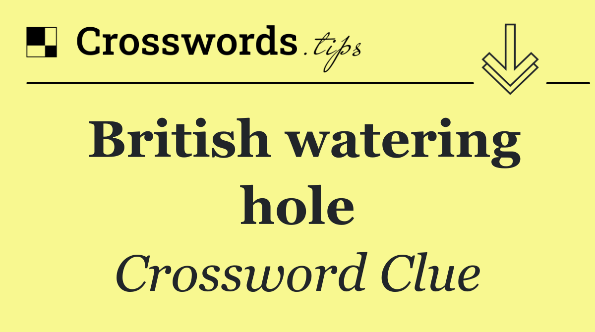British watering hole