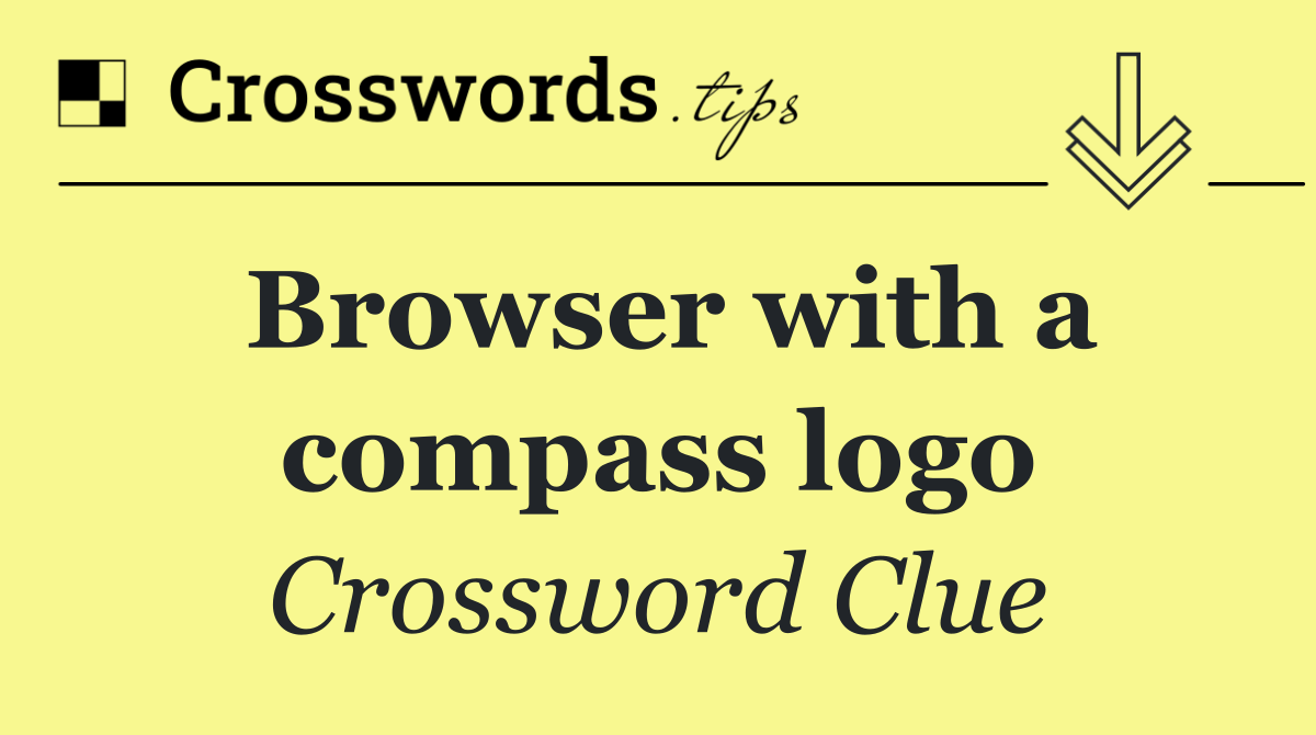 Browser with a compass logo