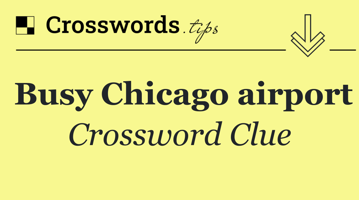 Busy Chicago airport